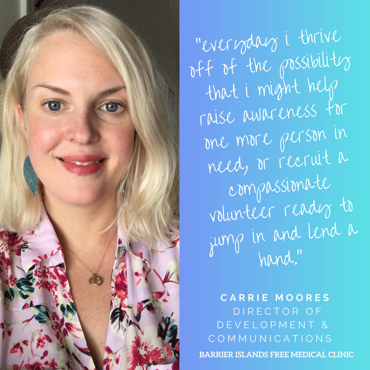 Carrie Moores, Director of Development and Communications