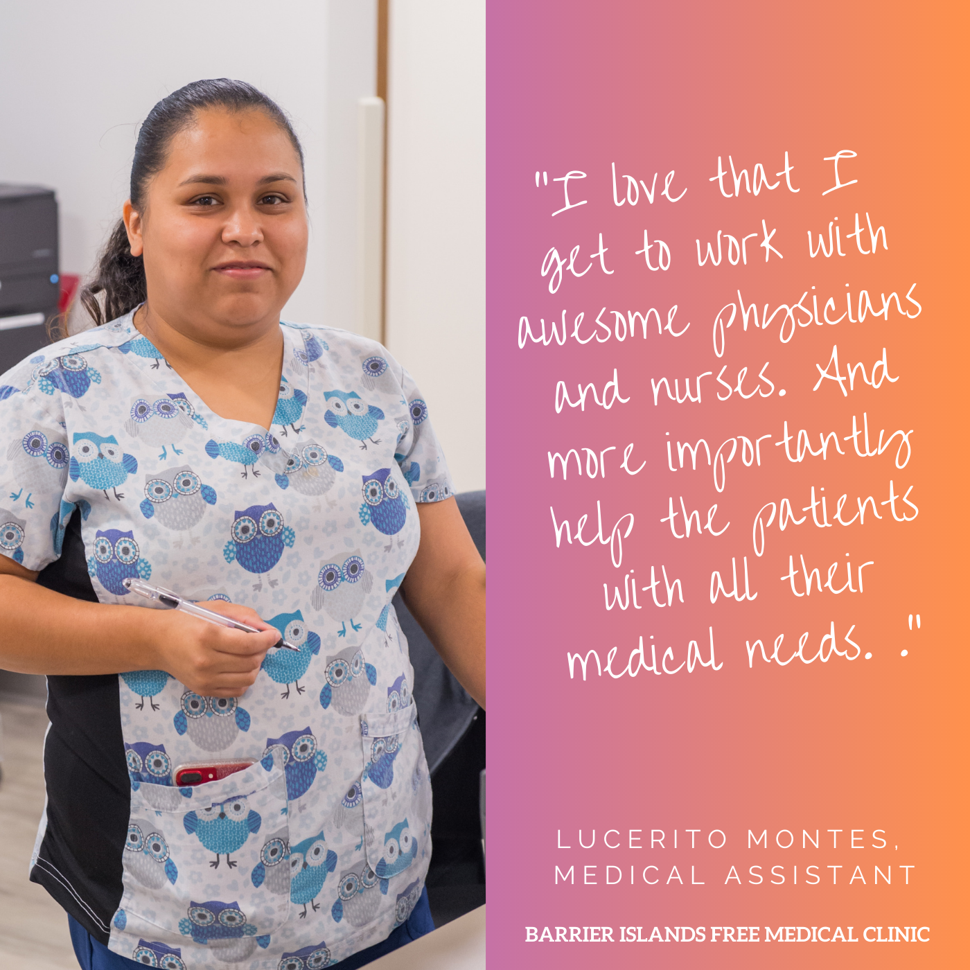 Lucy Montes, Medical Assistant
